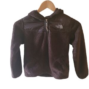 The North Face Brown Denali Jacket Hooded Unisex Size 7 to 8 Small